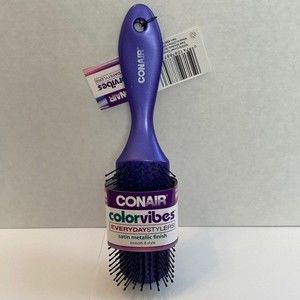Conair Color Vibes Purple Hair Brush Everyday Stylers NWT Smooth & Style